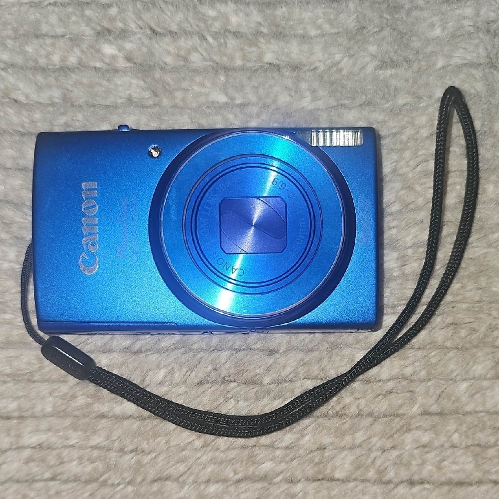 Canon Blue Digital Camera with Accessories